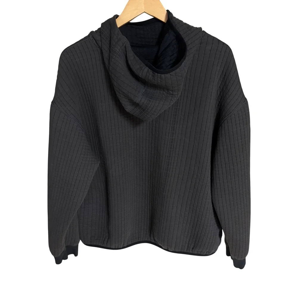 Nike‎ Tech Pack Therma FITADV Hooded Sweatshirt Ribbed gray Pullover Womens